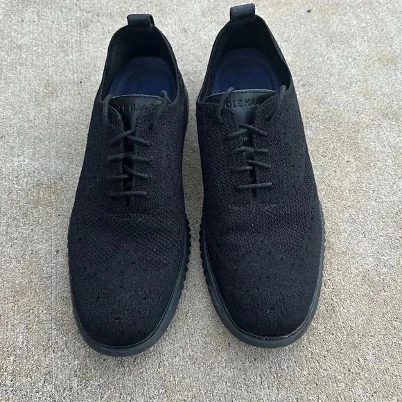 Cole Haan 2.ZERØGRAND Stitchlite Wingtip Oxfords Black Men’s Size 9.5 - Picture 3 of 11